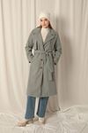 Cashmere Fabric Women's Mint Coat