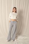 Double Yarn Fabric Women's Gray Tracksuit