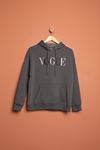 Hooded Women's Anthracite Sweat