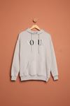 Hooded Women's Gray Sweat