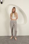 Double Leg Women's Trousers-Grey