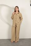 Çilek Fabric Women's Suit-Beige