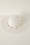 Straw Shell Women's Hat-White